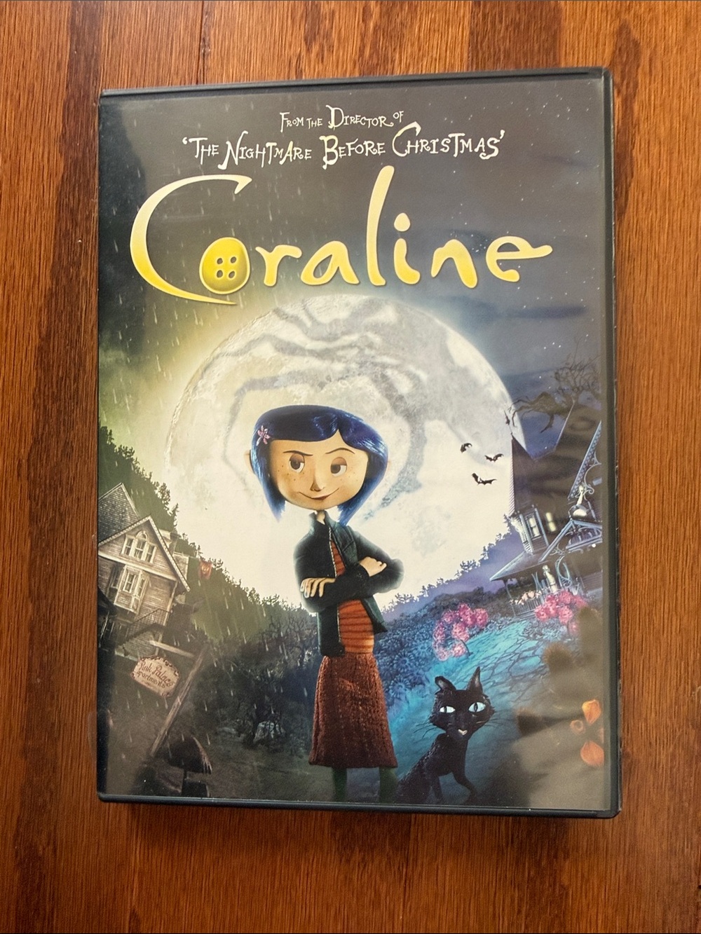 Coraline DVD 2D & 3D Versions with 3D Glasses Henry Selick Animated Fantasy